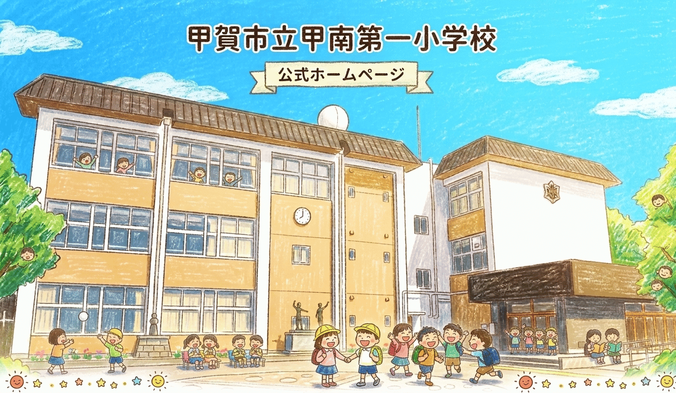 第一小学校ホームページイラスト